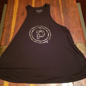 Black/Silver Circle P Pure Barre Tank - S